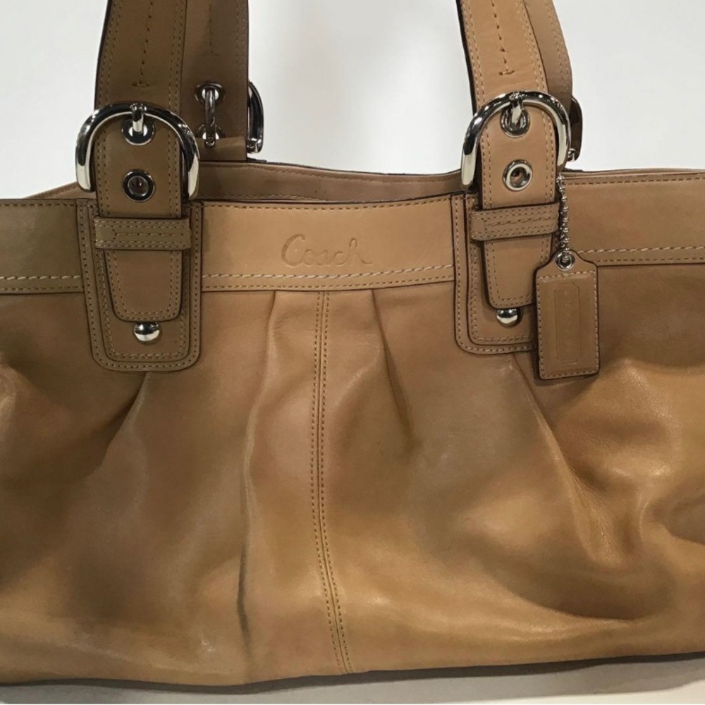 Coach beige medium size handbag